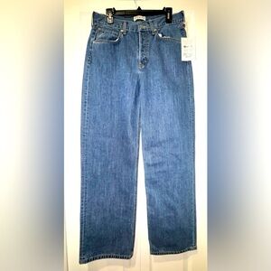 Etica Classic Stanton relaxed fit wide leg Blue Jeans. NWT size 28.